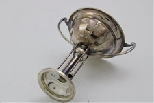 Undated Sterling Silver Golf Themed Trophy Cup with Four Clubs on Stem - #83 Sticker on Base