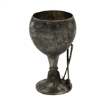 Undated Sterling Silver Golf Themed Cup with Crossed Clubs & Golf Ball - #41 Sticker on Base