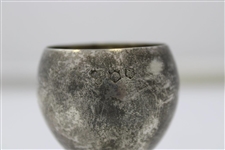Undated Sterling Silver Golf Themed Cup with Crossed Clubs & Golf Ball - #41 Sticker on Base