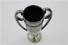 Undated K.F.C Championship Singles Runner Up Trophy Won by T.W. Brough