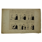 Original Clare Briggs Pen & Ink That Guiltiest Feeling Cartoon Strip For New York Tribune - November 18, 1922