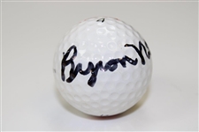 Byron Nelson Signed Titleist DT 4 Logo Golf Ball JSA ALOA