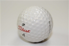 Byron Nelson Signed Titleist DT 4 Logo Golf Ball JSA ALOA