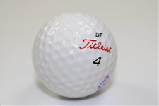 Gene Sarazen Signed Titleist DT 4 Logo Golf Ball - Signed in Purple JSA ALOA