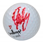 John Daly Signed Hogan 392LS 4 Logo Golf Ball - Signed in Red JSA ALOA
