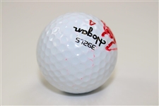 John Daly Signed Hogan 392LS 4 Logo Golf Ball - Signed in Red JSA ALOA