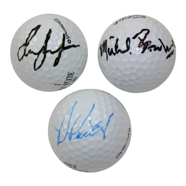 Michael Bonallack, Lee Janzen, and ? Signed Golf Balls JSA ALOA