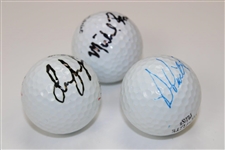 Michael Bonallack, Lee Janzen, and ? Signed Golf Balls JSA ALOA