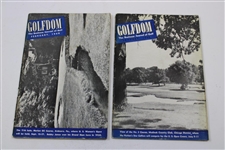 1949 Golfdom Magazines - January, February, May, & June