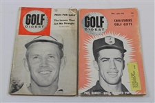 1986 Golf World Magazine with 1957 & 1959 Golf Digest, 1954 Newsweek, & 1971 Golf Magazine