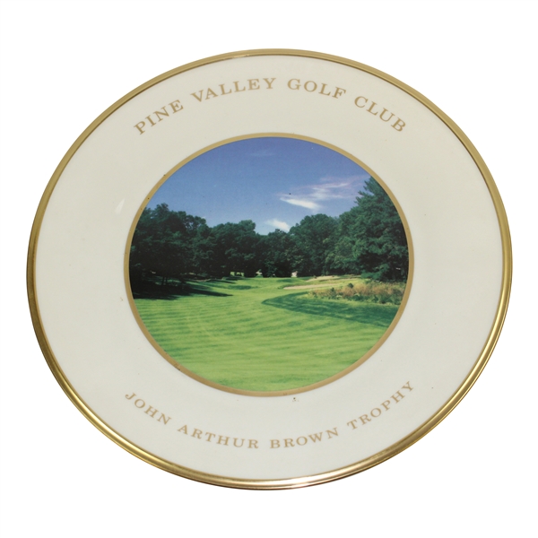 Vinny Giles Pine Valley Golf Club John Arthur Brown Trophy Lenox Plate - 2002