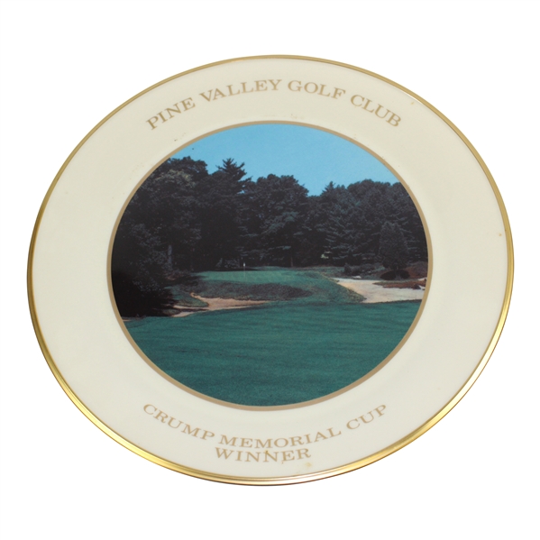Vinny Giles Pine Valley Golf Club Crump Memorial Cup Winner Lenox Plate - 1990