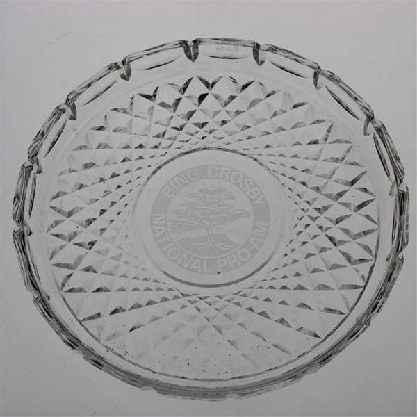 Vinny Giles Personal Bing Crosby National Pro-Am Undated Glass Tray
