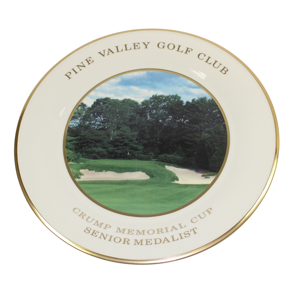 Vinny Giles Pine Valley Golf Club Crump Memorial Cup Senior Medalist Lenox Plate with Box - 2007