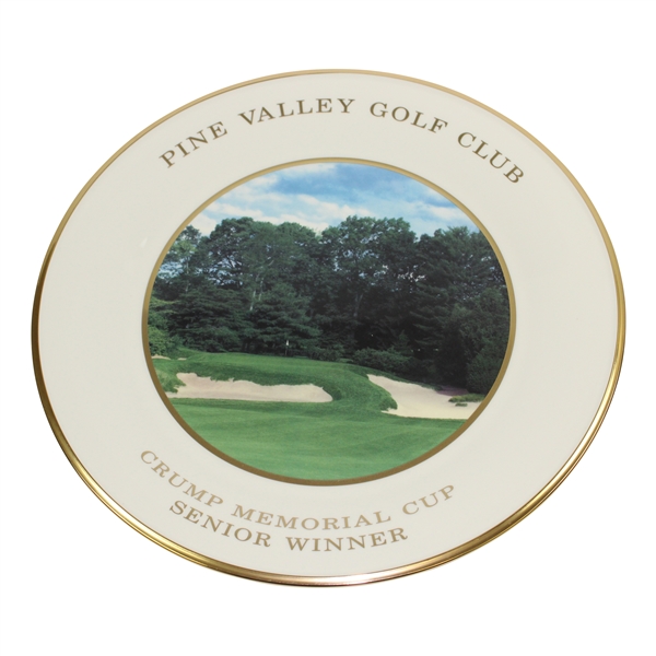 Vinny Giles Pine Valley Golf Club Crump Memorial Cup Senior Winner Lenox Plate with Box - 2007