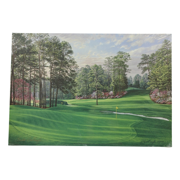 Vinny Giles 1998 Masters Gift - Linda Hartough Signed Ltd Ed #6 Hole Juniper Canvas - Sealed