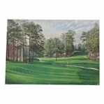 Vinny Giles 1998 Masters Gift - Linda Hartough Signed Ltd Ed #6 Hole Juniper Canvas - Sealed