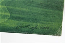 Vinny Giles' 1998 Masters Gift - Linda Hartough Signed Ltd Ed #6 Hole Juniper Canvas - Sealed