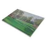 Vinny Giles' 1998 Masters Gift - Linda Hartough Signed Ltd Ed #6 Hole Juniper Canvas - Sealed