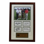 Vinny Giles Personal US Amateur Champs Signed Trophy Photo Display - Giles, Murphy, Sigel, & Harris JSA ALOA