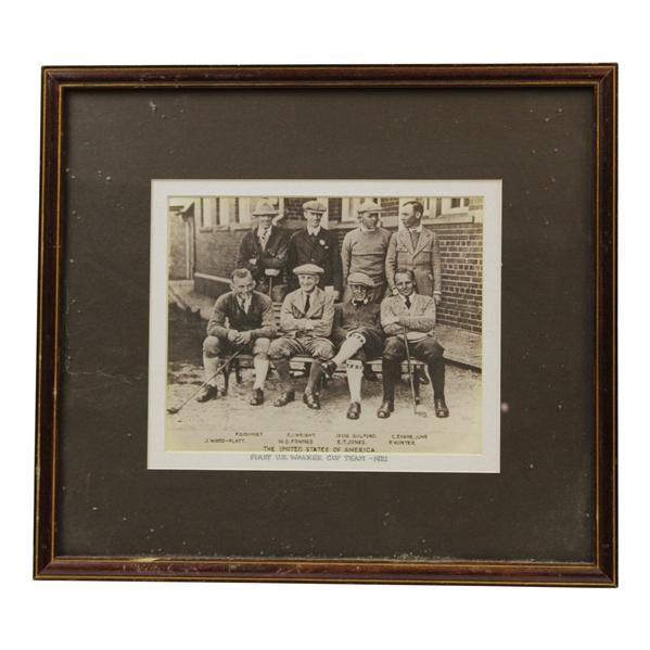 Vinny Giles Personal 1921 First USA Walker Cup Team Photo Print - Framed