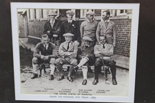 Vinny Giles' Personal 1921 First USA Walker Cup Team Photo Print - Framed