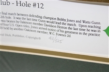 Vinny Giles' Personal The Oakmont Country Club Hole #12 Ltd Ed Matted Print #43/525