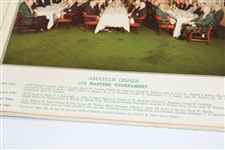 Vinny Giles' Augusta National Golf Club 1973 Masters Tournament Amateur Dinner Photo in Folder