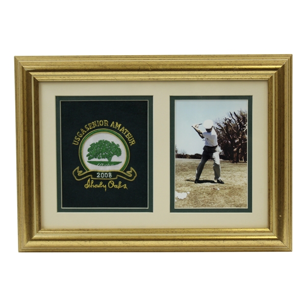 Vinny Giles 2008 USGA Senior Amateur at Shady Oaks with Hogan Photo Display - Framed