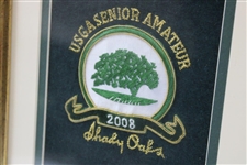 Vinny Giles' 2008 USGA Senior Amateur at Shady Oaks with Hogan Photo Display - Framed