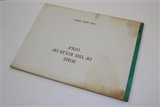 Vinny Giles' Personal 1966 'Some of the Rules of Golf' with 24 Crombie Reproductions