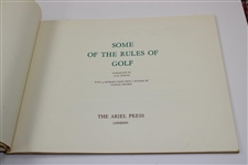 Vinny Giles' Personal 1966 'Some of the Rules of Golf' with 24 Crombie Reproductions