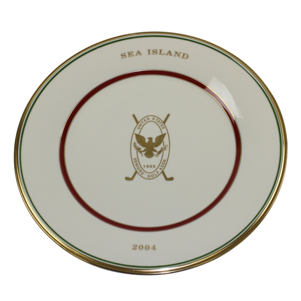 Vinny Giles 2004 USSGA Sea Island Lenox Plate with Box
