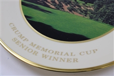 Vinny Giles' Pine Valley Golf Club Crump Memorial Cup Senior Winner Lenox Plate with Box - 1999