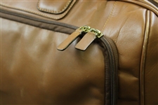 Vinny Giles' Personal 2009 Augusta National Golf Club Ltd Ed Employee Masters Gift Leather Duffel Bag