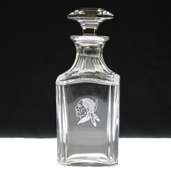 Vinny Giles Seminole Golf Club Baccarat Glass Decanter with Stopper