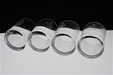 Vinny Giles' Augusta National Golf Club Four (4) Sterling Cut Glasses in Original Box