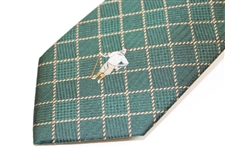 Vinny Giles' Personal Unused Peter Millar Green Tie with Golfer - New