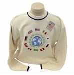 Vinny Giles Personal Unused Old Glory Brand Sweater with Nations Flags - Large