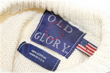 Vinny Giles' Personal Unused Old Glory Brand Sweater with Nations Flags - Large