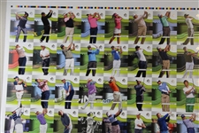Vinny Giles' Personal Uncut Sheet of 2012 UpperDeck SPA Golf F1 Regular Cards Silver