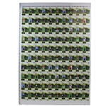 Vinny Giles' Personal Uncut Sheet of 2012 UpperDeck SPA Golf F1 Regular Cards Silver