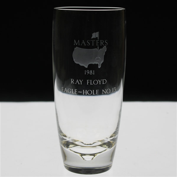 Ray Floyds 1981 Masters Tournament Hole No. 13 Steuben Crystal Eagle Glass