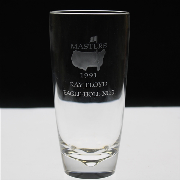 Ray Floyds 1991 Masters Tournament Hole No. 3 Steuben Crystal Eagle Glass