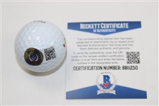 Zach Johnson Signed Titleist Masters Logo Golf Ball BECKETT #BB11250