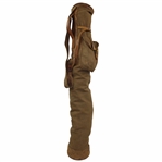 Vintage Stovepipe Canvas & Leather Golf Bag