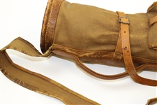 Vintage Stovepipe Canvas & Leather Golf Bag