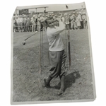 Gene Sarazen 1928 Wire Photo - Post Swing - 6/23/1928
