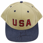 Tiger Woods Signed USA Logo Foster Grant Hat JSA FULL #Y52086