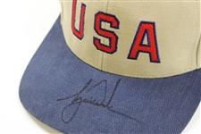 Tiger Woods Signed USA Logo Foster Grant Hat JSA FULL #Y52086